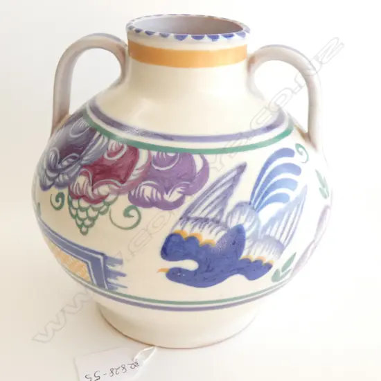 A Poole (Carter Stabler Adams) twin handled vase